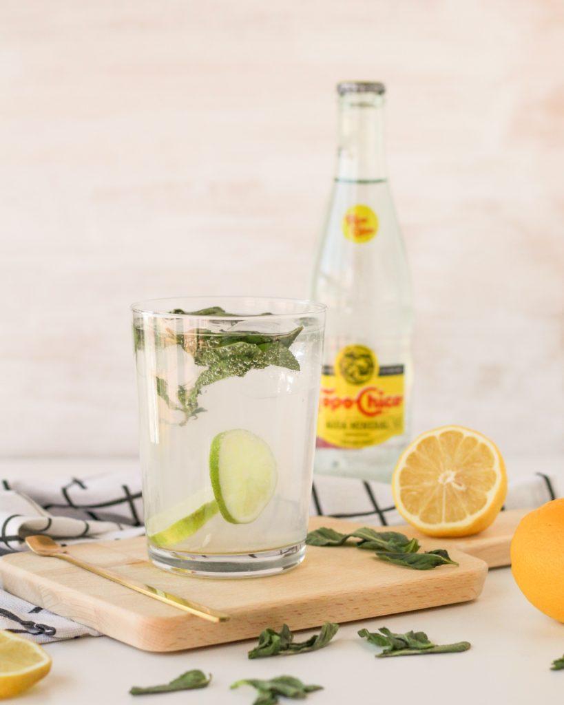 Topo Chico in a glass