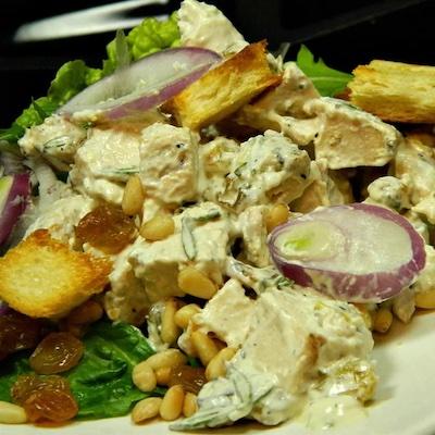 Chicken Pine Nuts and Raisins Salad 