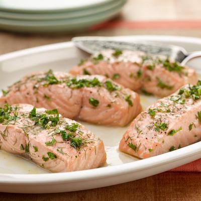 Lemon Herb Roasted Salmon | Healthy Recipes For Acne