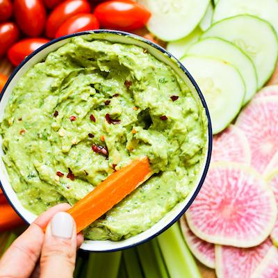 Spinach and Artichoke Avocado Dip