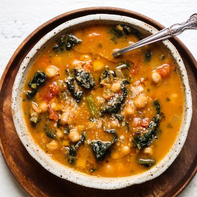 Chickpea and Kale Tuscan-style Soup