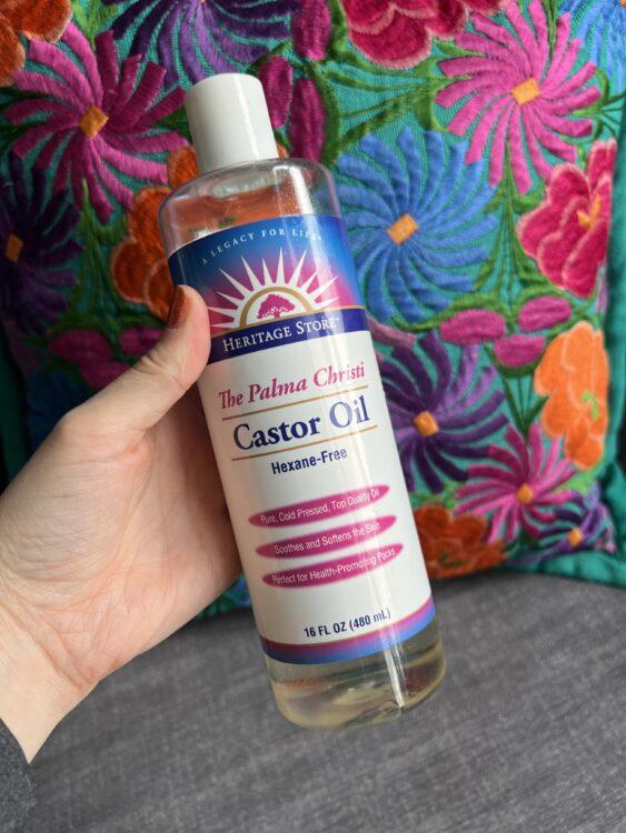 Bottle of castor oil
