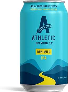 A can of Athletic Brewing Run Wild IPA, which is one of the best non-alcoholic drinks for summer