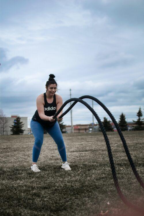 woman exercising