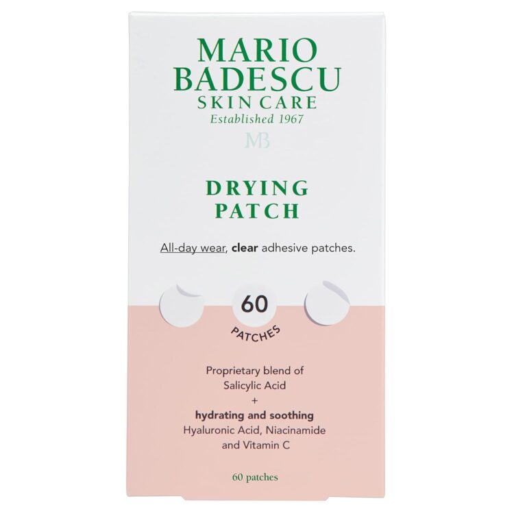 A product shot of Mario Badescu Drying Patches, which show that hydrocolloid patches work for acne