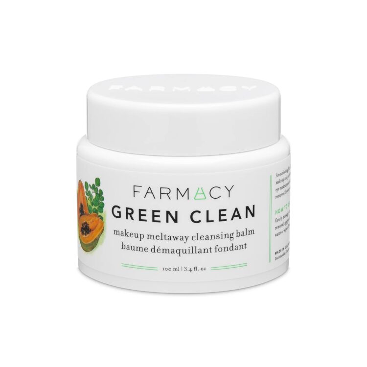 A jar of Farmacy Green Clean makeup cleansing balm