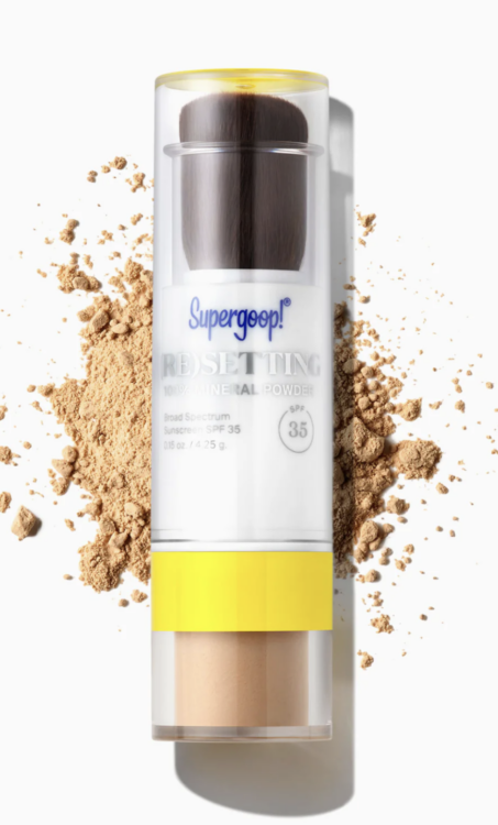 Supergoop! (Re)setting 100% Mineral Powder | How to Reapply Sunscreen Over Makeup