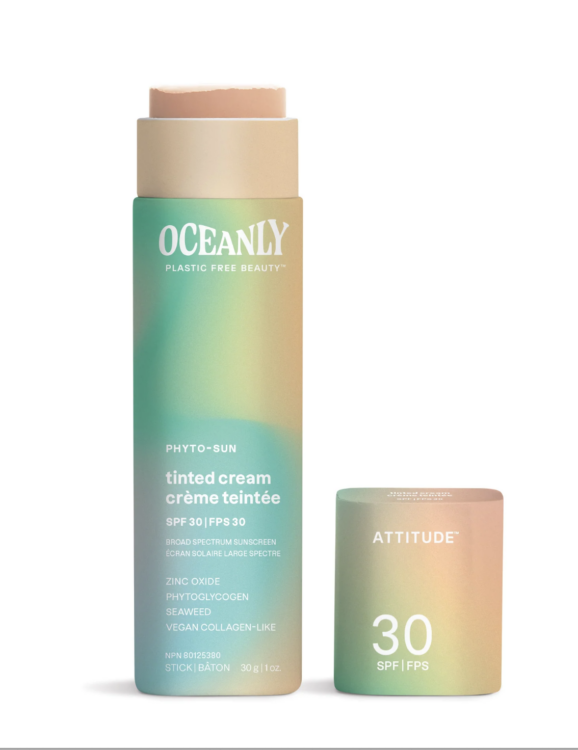 Attitude OCEANLY PHYTO-SUN Solid Tinted Cream SPF 30 with Zinc Oxide