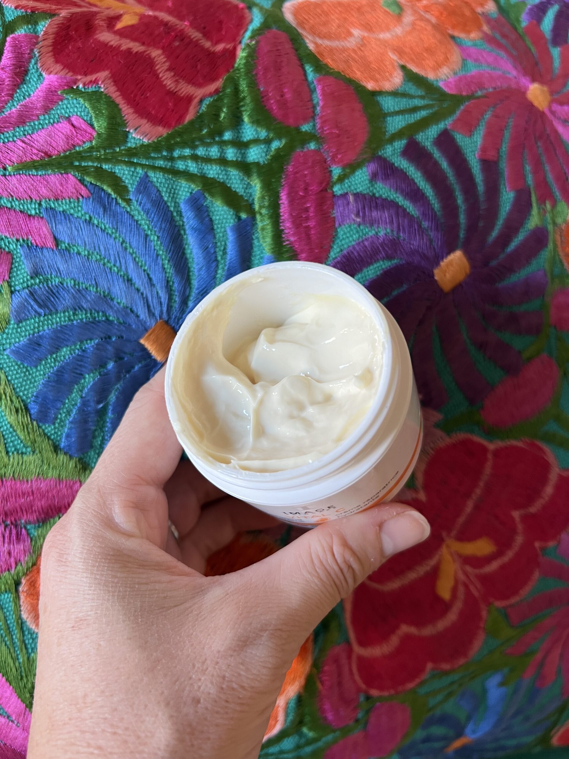 Texture of the moisturizer in the jar