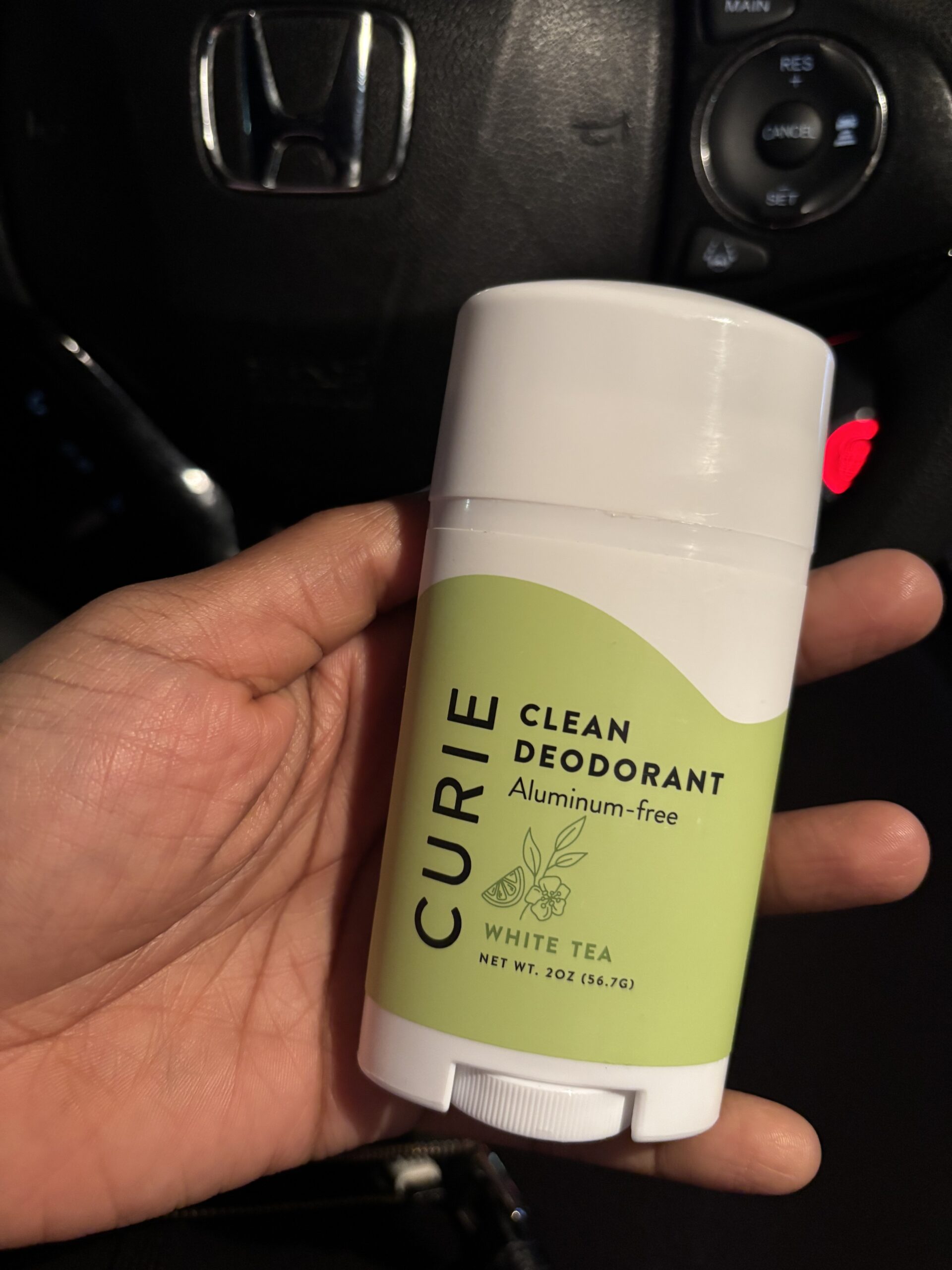 Curie Deodorant Reviews White Tea scent