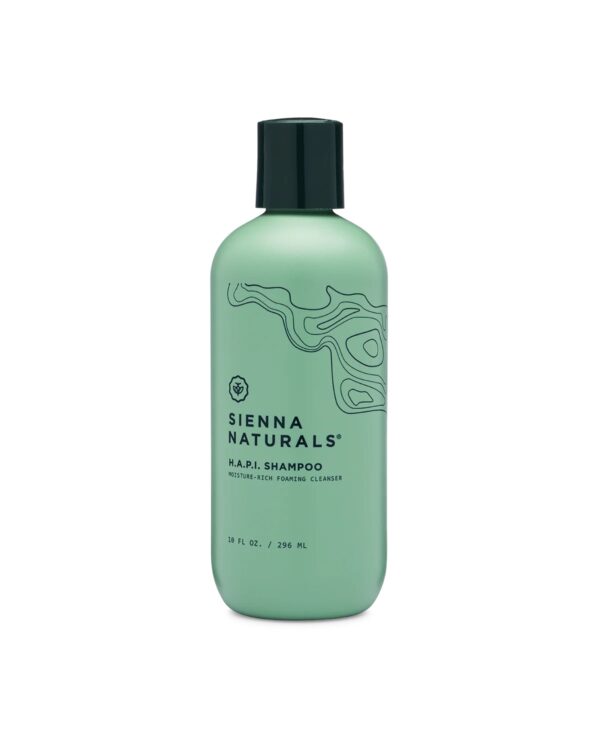 Sienna Naturals H.A.P.I. Shampoo A product shot of Sienna Naturals H.A.P.I. Shampoo, which is one of the best organic hair products